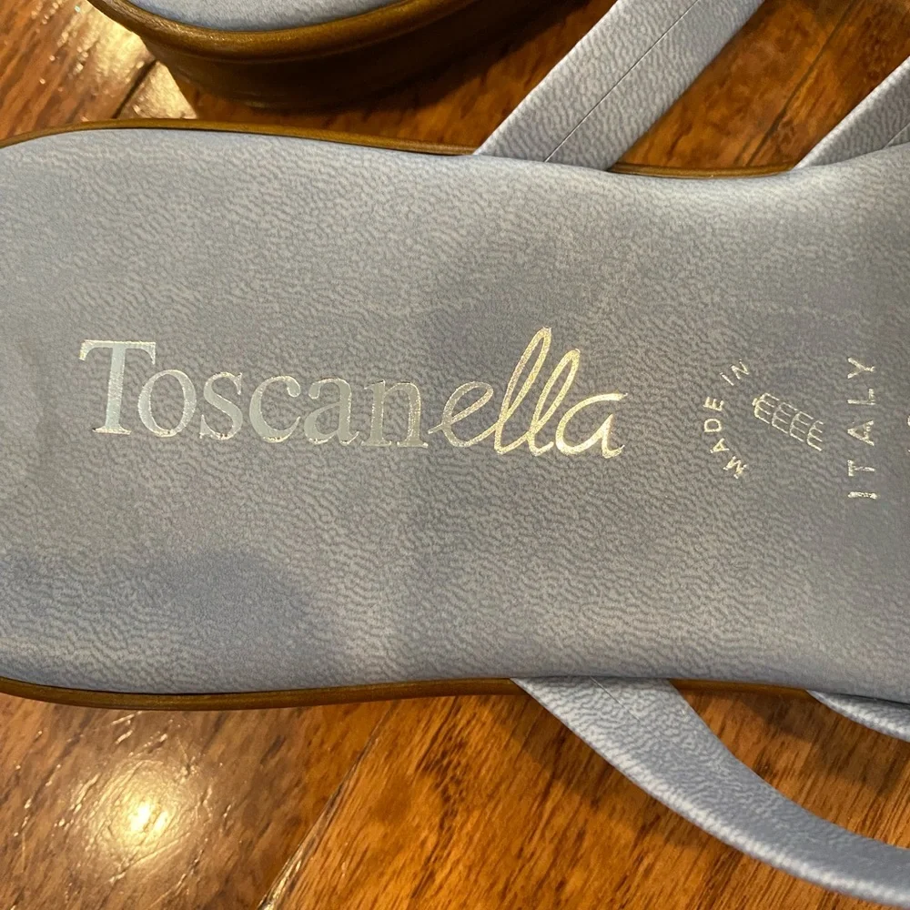 NWOT Toscanella Baby Blue Sandals - Picture 4 of 6